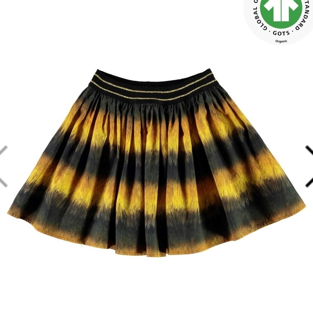 Molo Black and Yellow Kids Skirt. Bee. Euro size 146/152